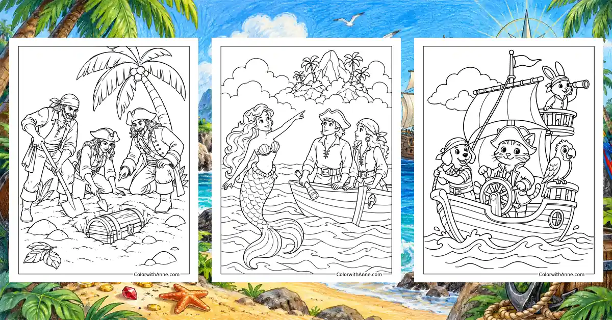 Pirate Coloring Pages banner