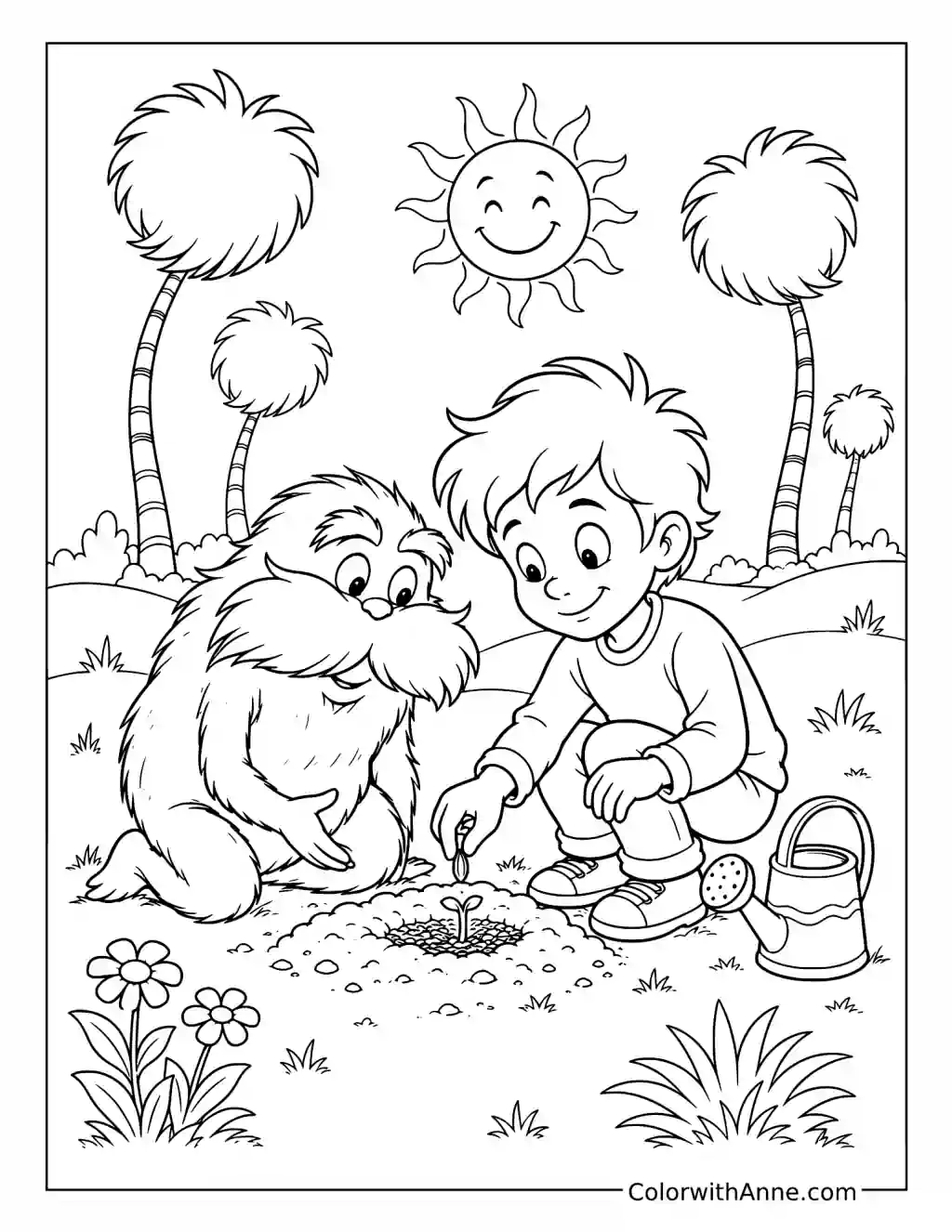 Planting the Last Truffula Seed coloring page
