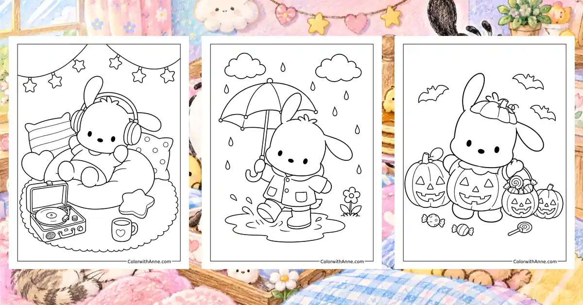 Pochacco Coloring Pages banner