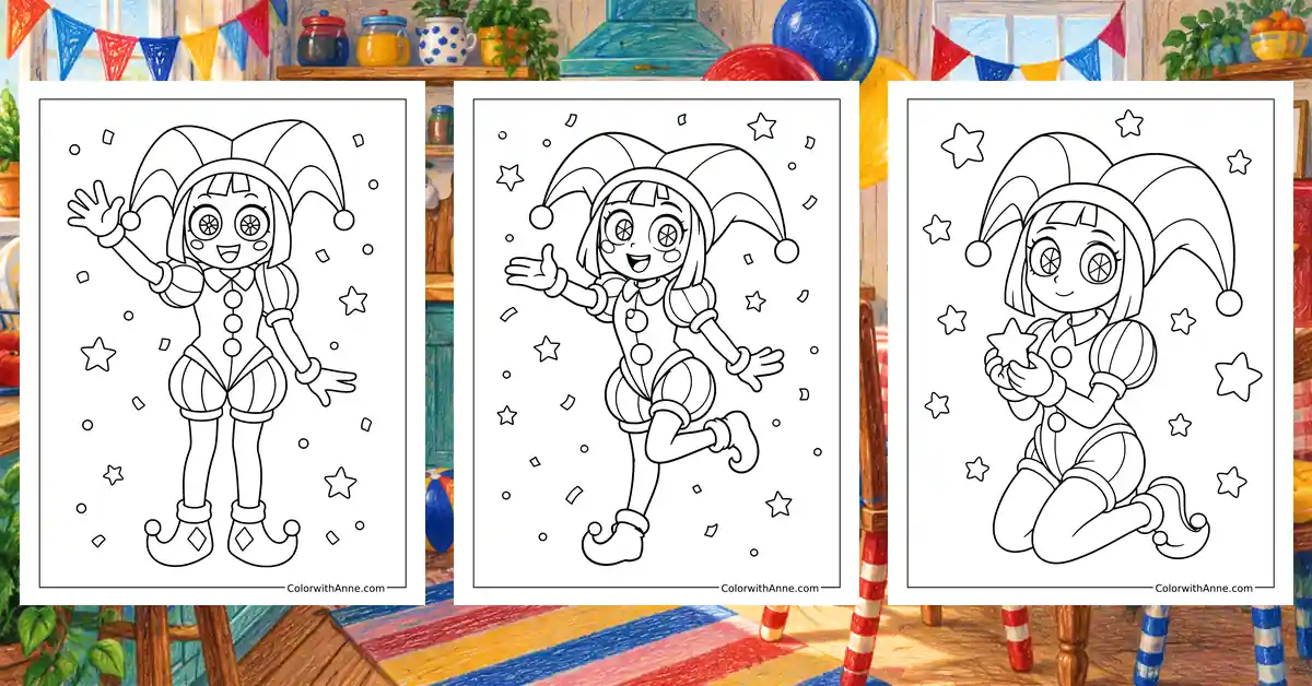 Pomni Coloring Pages banner