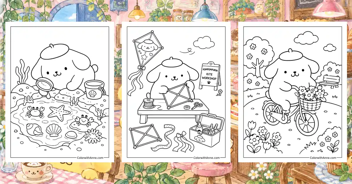 Pompompurin Coloring Pages banner