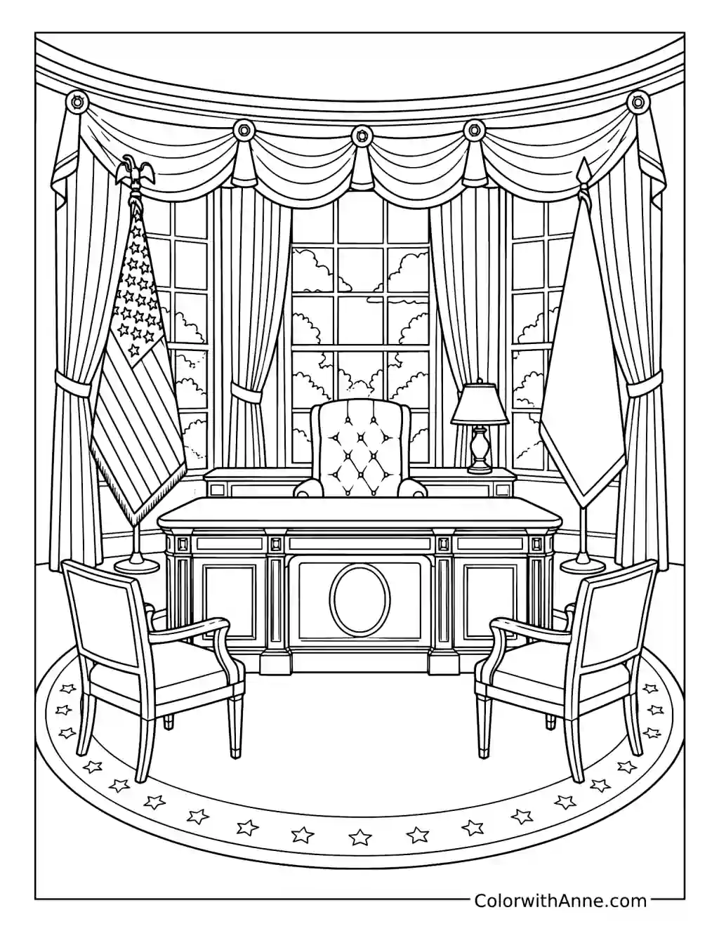 Presidential Office coloring page