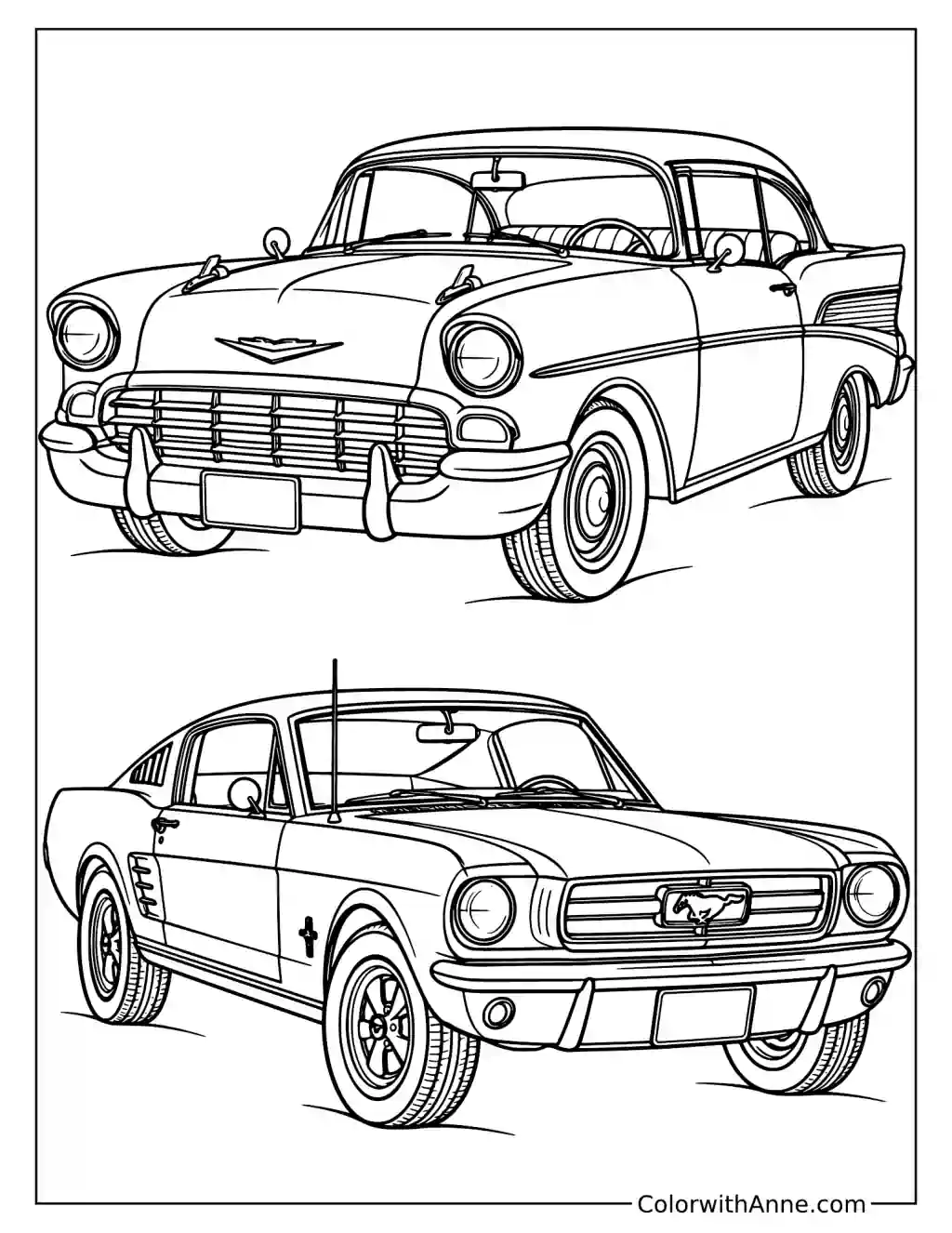 Classic Vintage Car Coloring Page