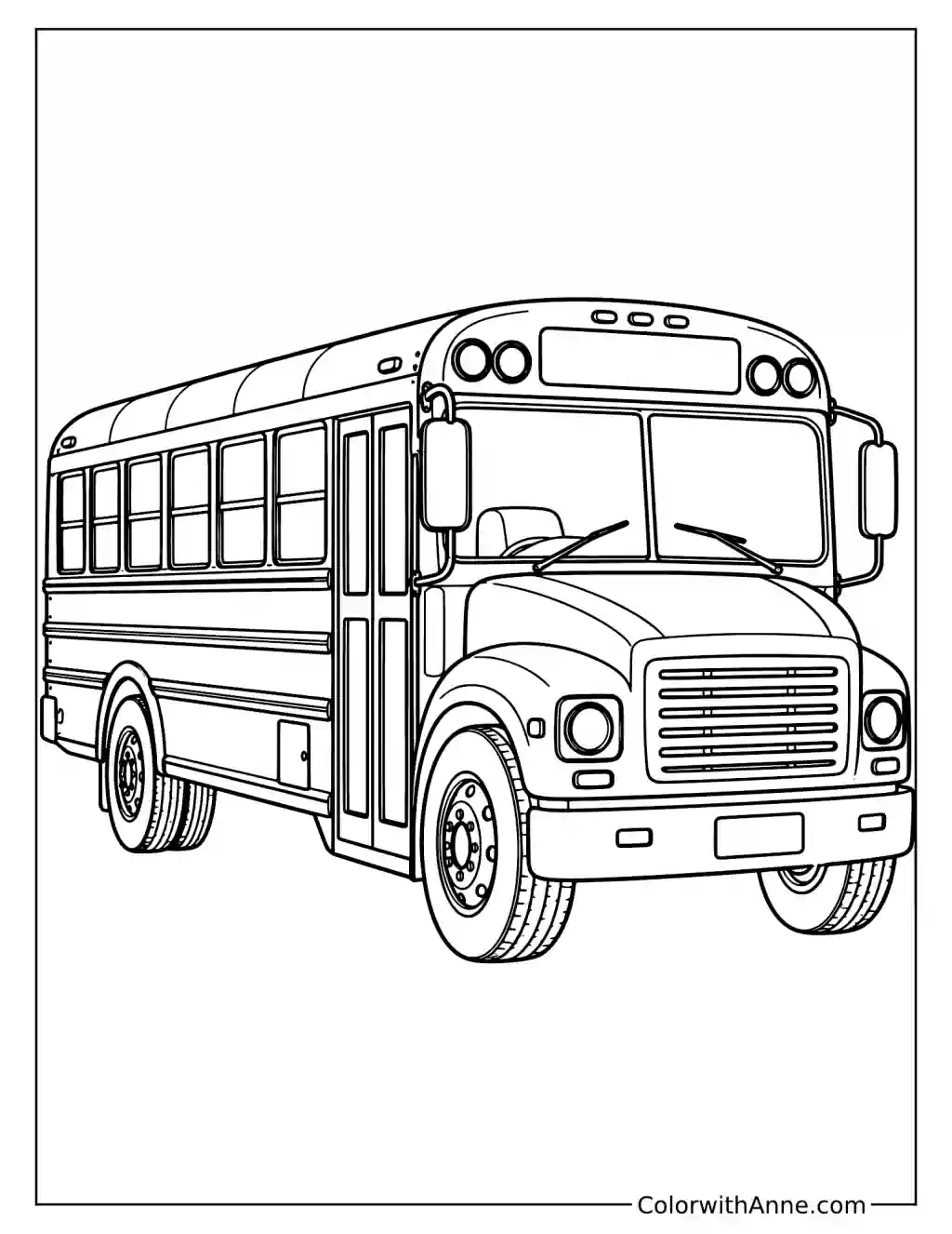 School Bus Coloring Page