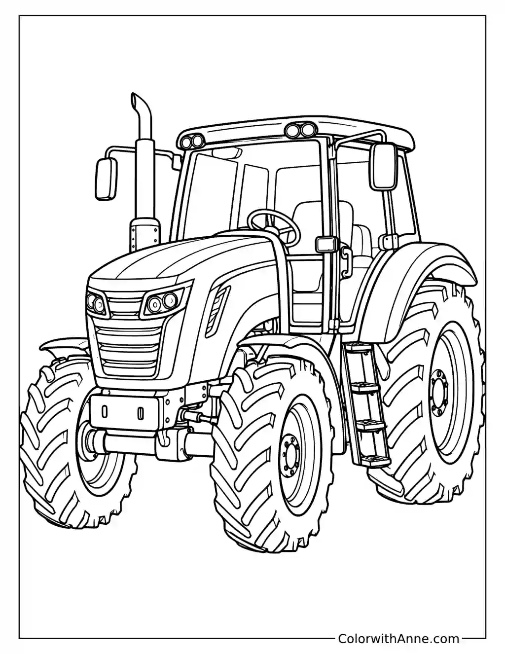 Tractor Coloring Page