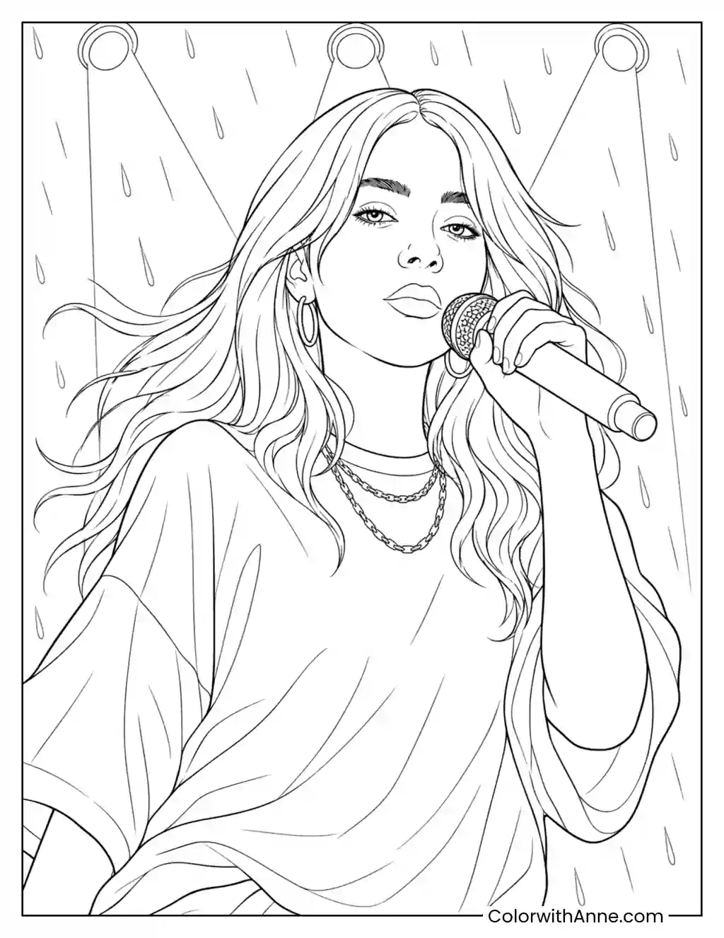21 Billie Eilish Coloring Pages (Free PDF Printables)