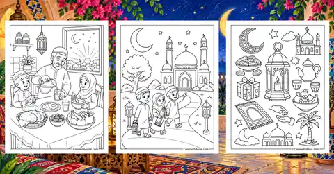 Ramadan Coloring Pages banner