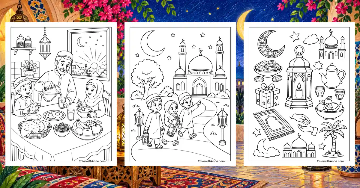 Ramadan Coloring Pages banner