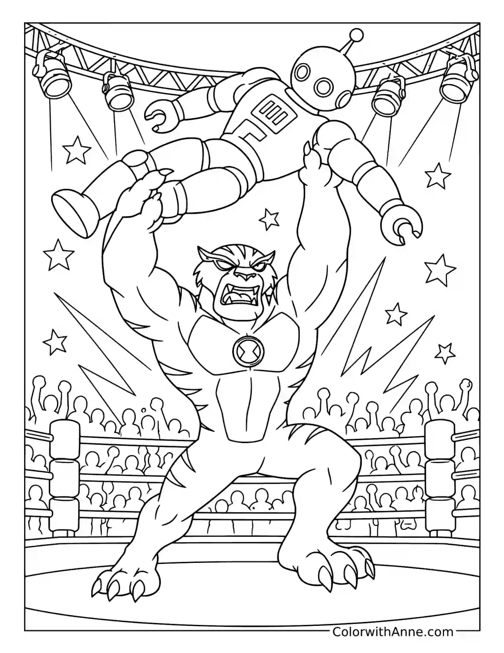 Rath's Arena Training Challenge coloring page
