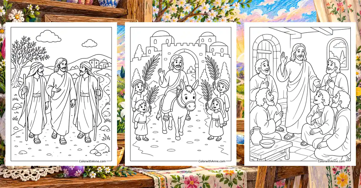 Religious Easter Coloring Pages banner