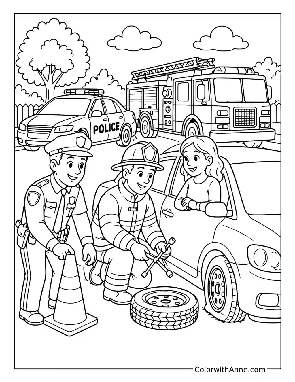 Restored Crisp Coloring Page Linework coloring page