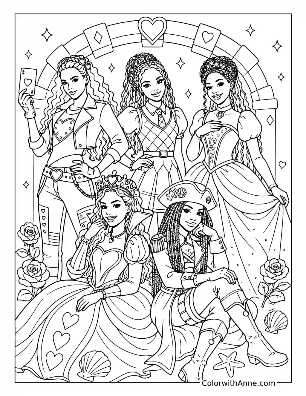Rise of Red Royal Celebration coloring page
