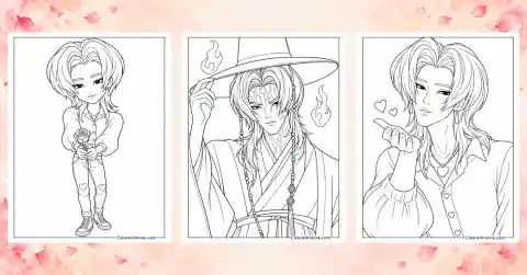 Romance Saja Coloring Pages