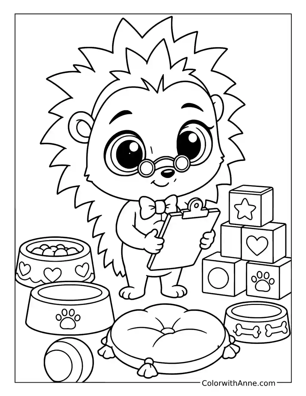 Russell Ferguson's Organized Pet Day coloring page