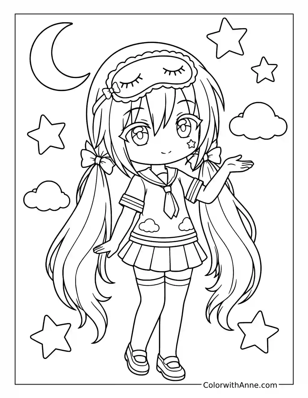 Senpaibuns Dream Magic coloring page