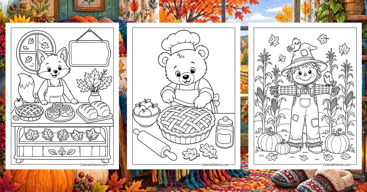 September Coloring Pages banner