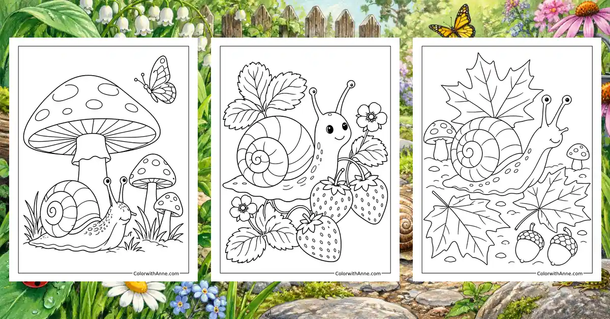 Snail Coloring Pages banner