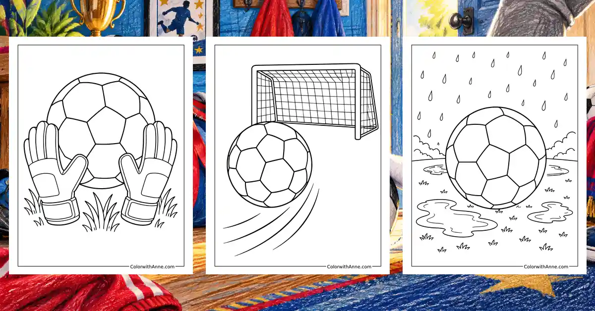 Soccer Ball Coloring Pages banner