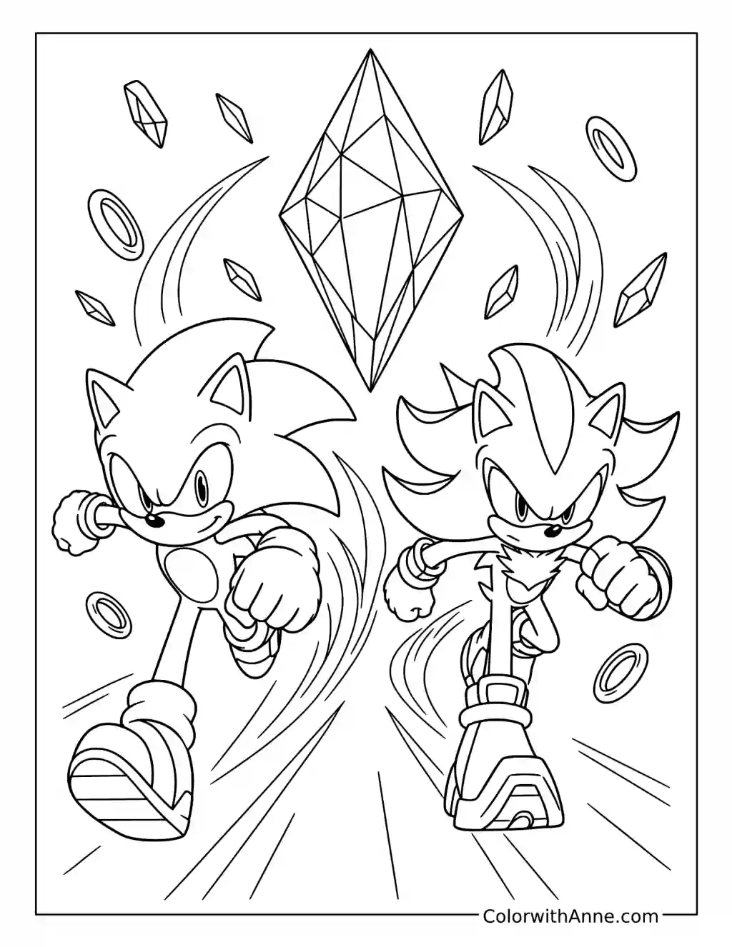 Sonic Prime Final Paradox Prism Battle coloring page