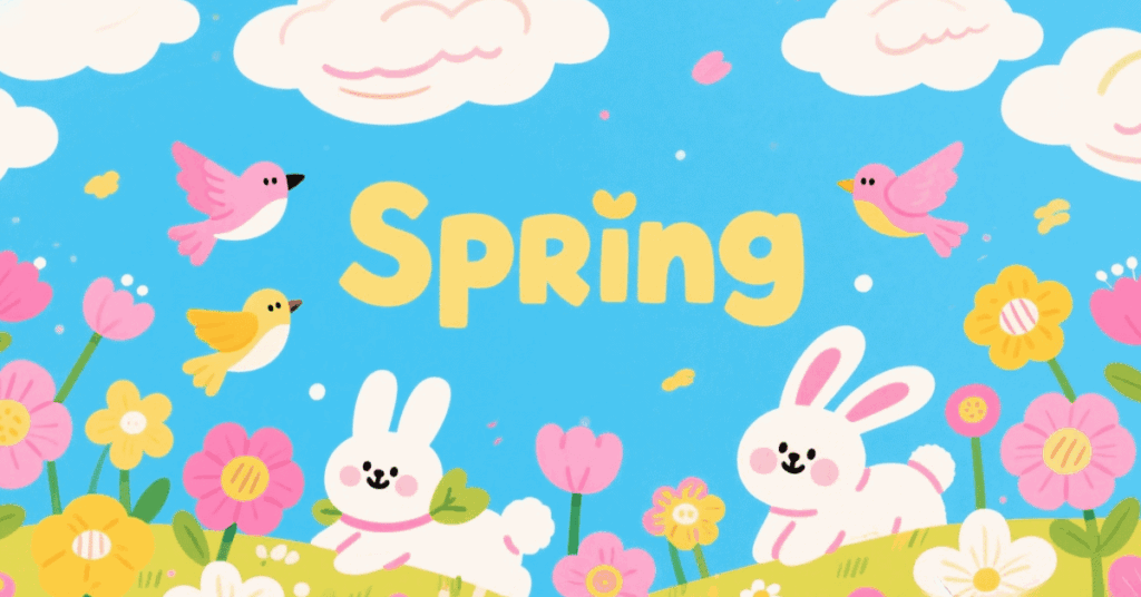 spring coloring pages banner 2