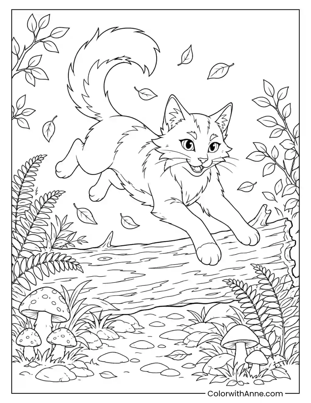 Squirrelflight's Forest Adventure coloring page