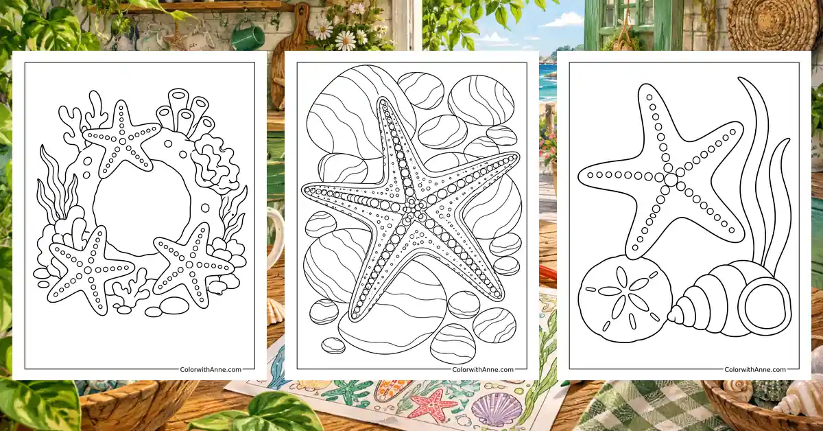 Starfish Coloring Pages banner