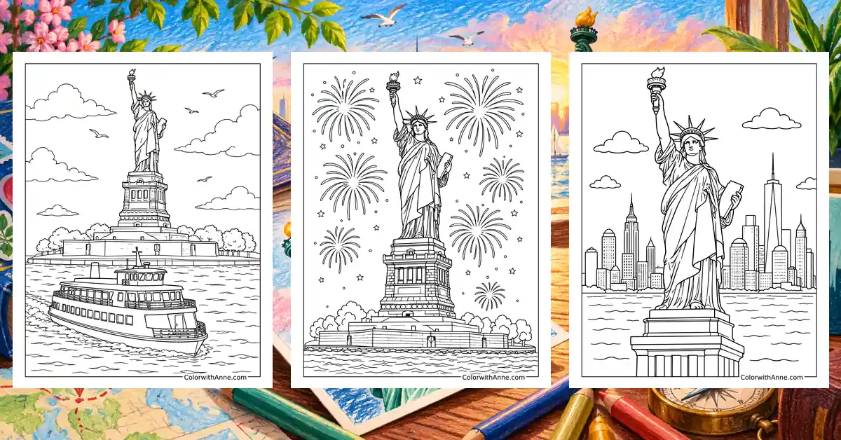 Statue Of Liberty Coloring Pages banner