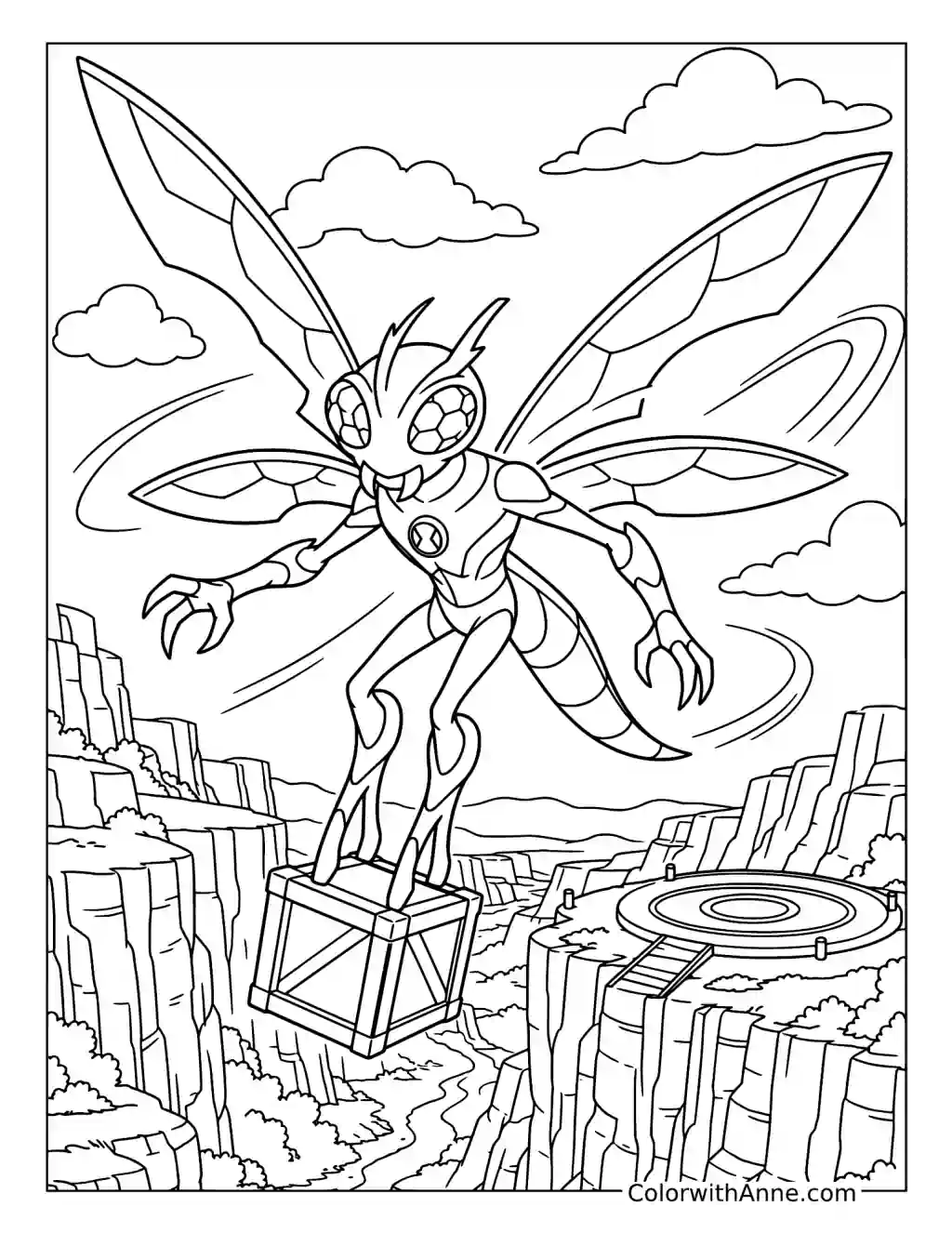 Stinkfly Canyon Supply Delivery coloring page