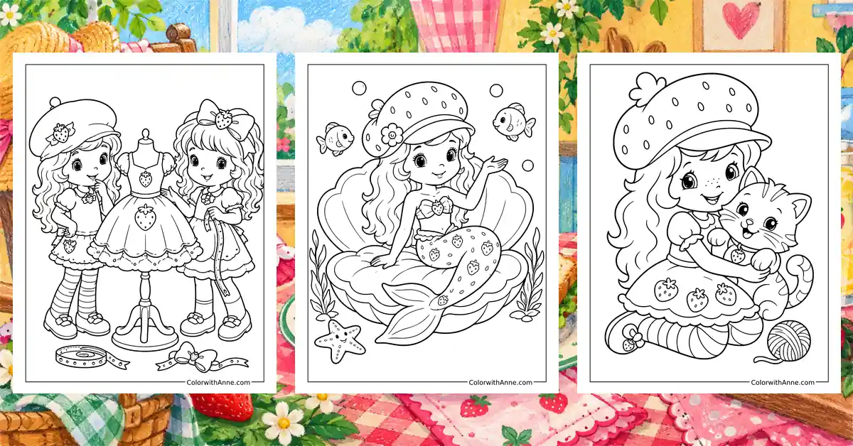 Strawberry Shortcake Coloring Pages banner