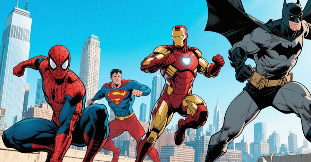 superhero coloring pages banner 2