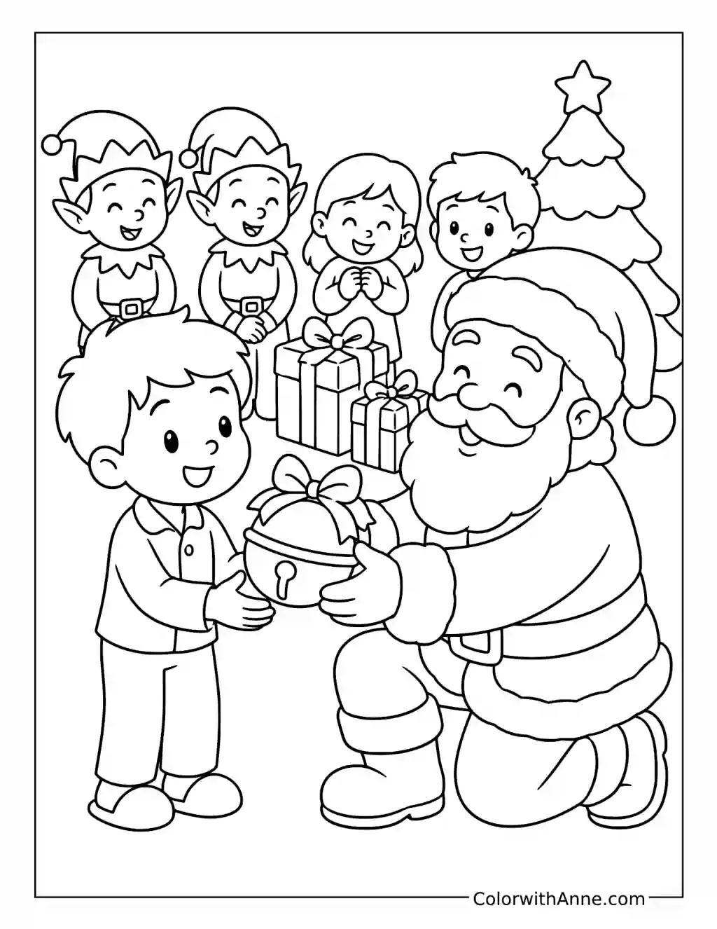 The First Gift of Christmas coloring page