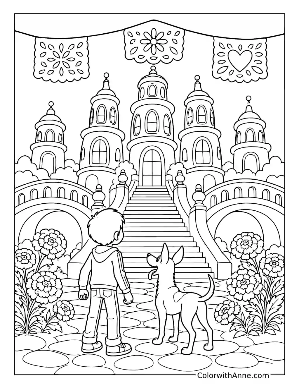 The Land of the Dead coloring page