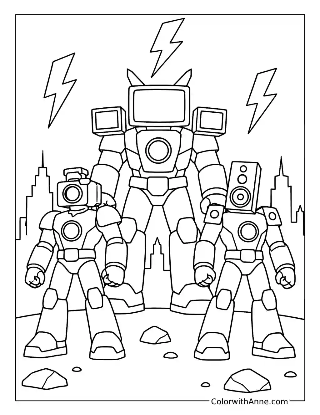 Titan Trio Ultimate Alliance coloring page