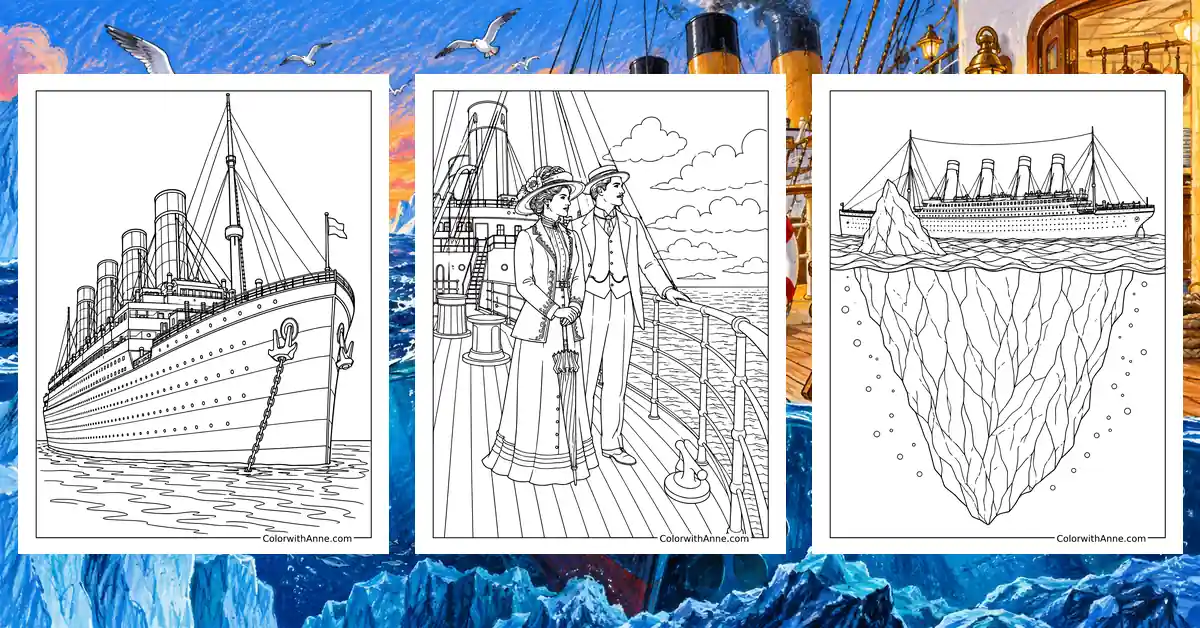 16 Titanic Coloring Pages (Free PDF Printables)