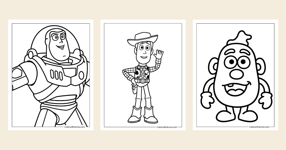 toy story coloring pages banner
