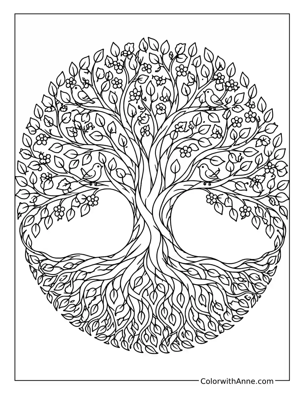 Tree of Life coloring page