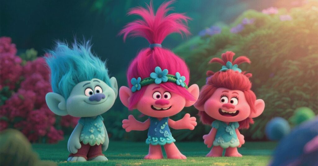 trolls coloring pages banner 2