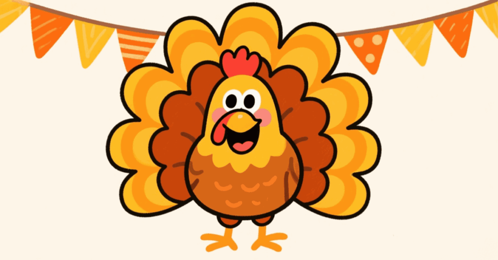 turkey coloring pages banner 2
