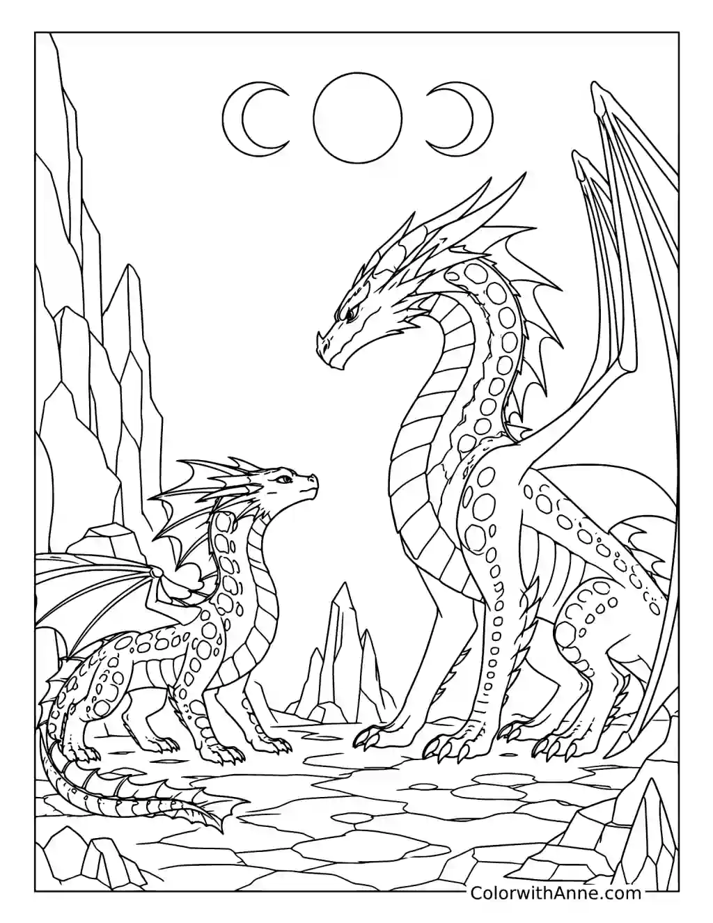 Turtle Confronts Darkstalker coloring page