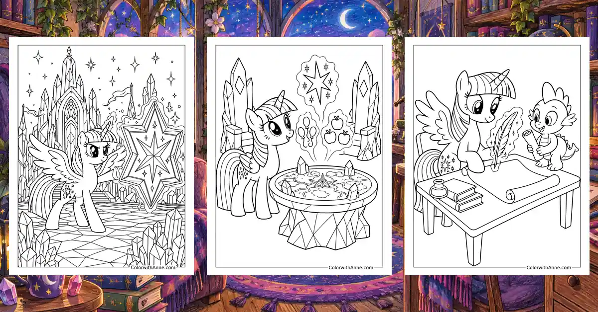 Twilight Sparkle Coloring Pages banner