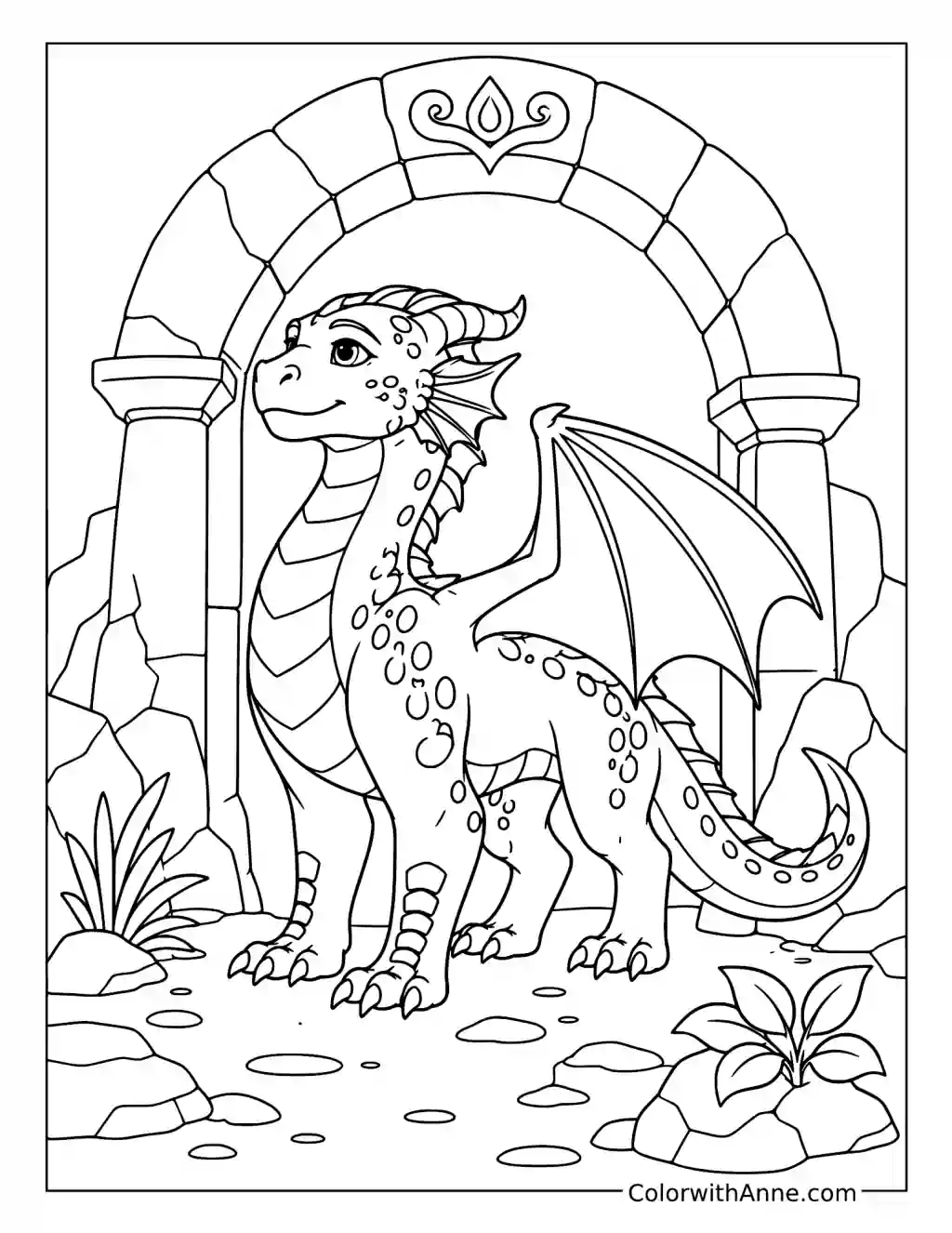 Umber at the Court of Refuge coloring page