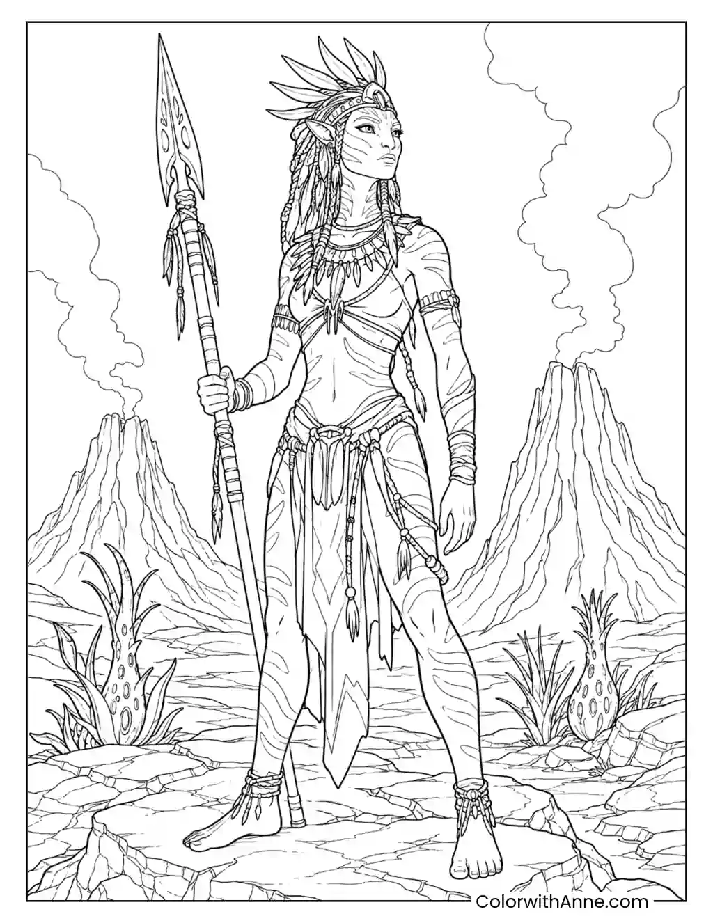 Varang of the Ash People coloring page