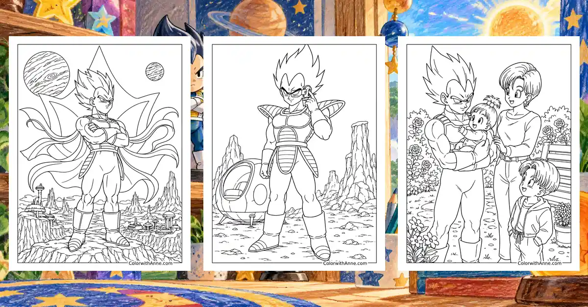 Vegeta Coloring Pages banner