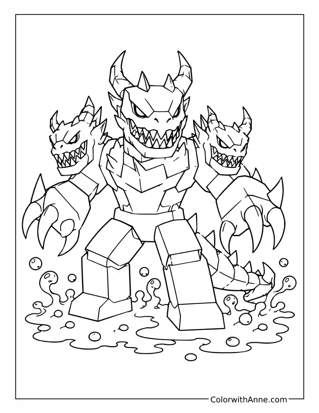 Venom Transformation coloring page
