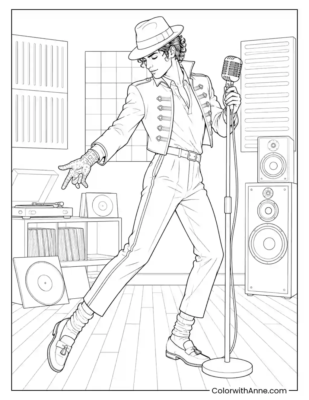 Vinyl Studio Groove coloring page