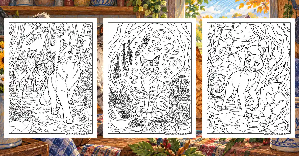 Warrior Cats Coloring Pages banner