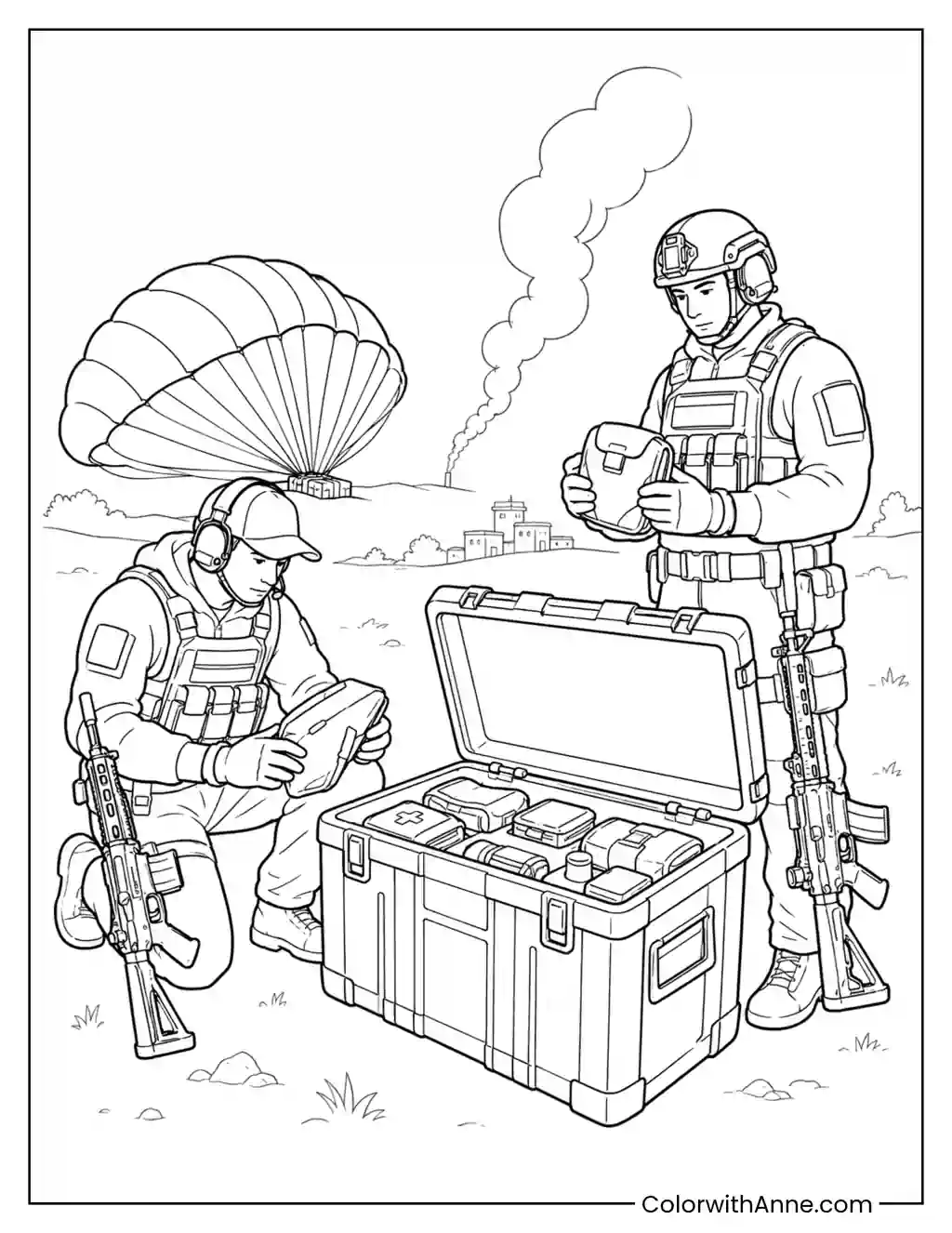 Warzone Loadout Drop coloring page