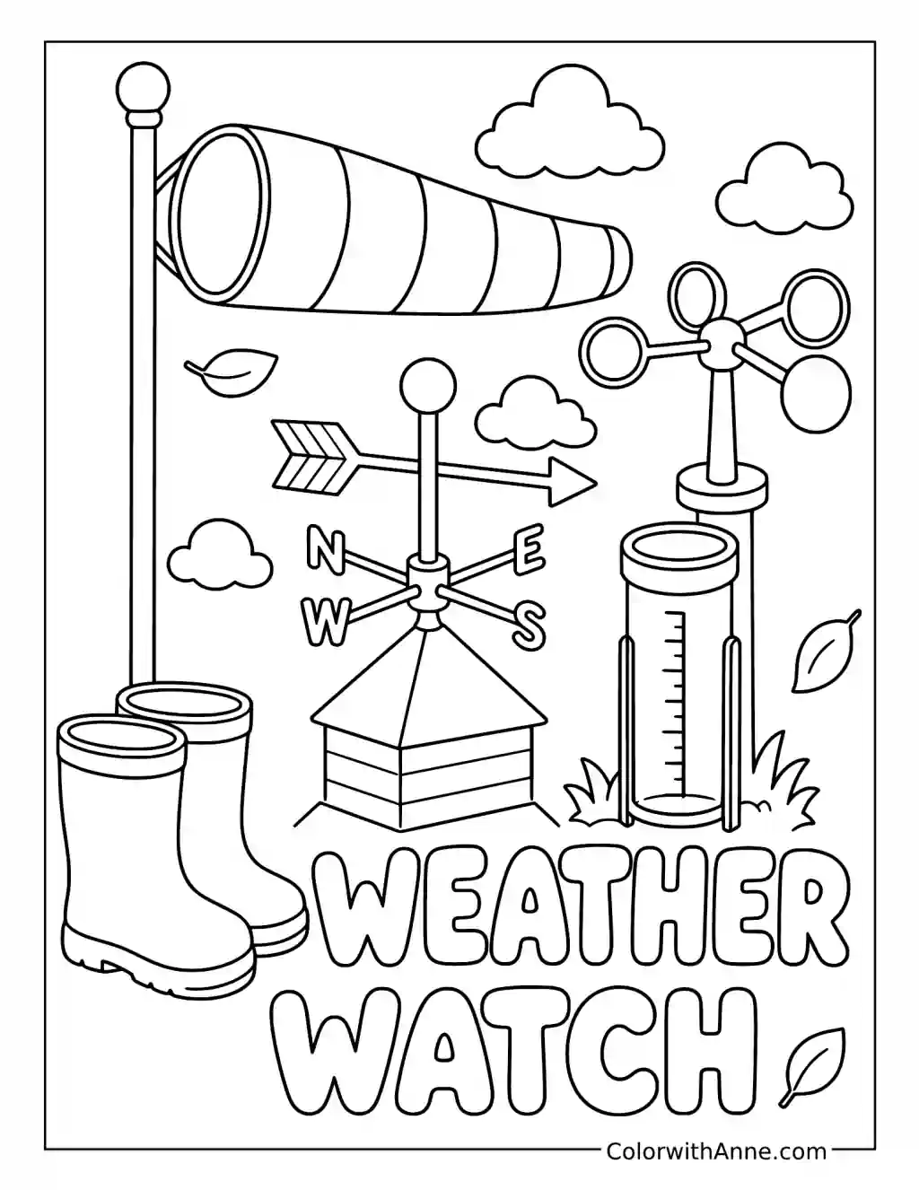 Weather Watch coloring page