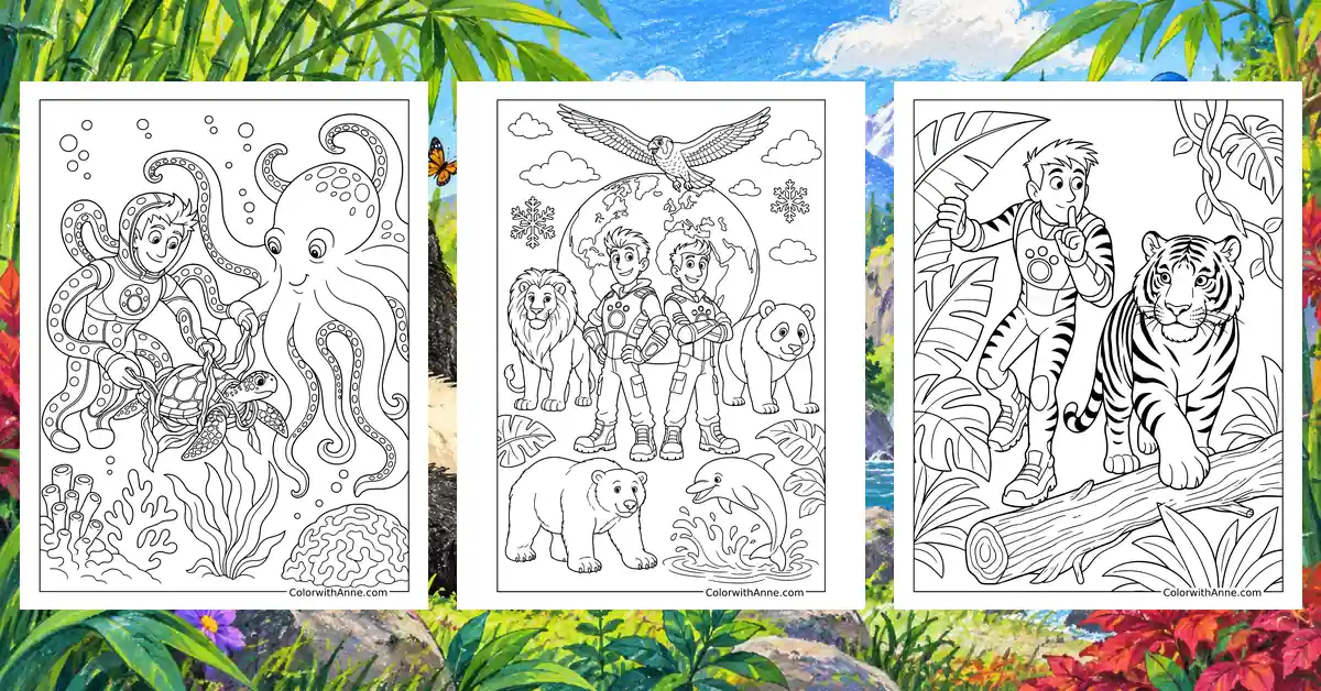 Wild Kratts Coloring Pages banner