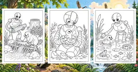 Wild Robot Coloring Pages banner